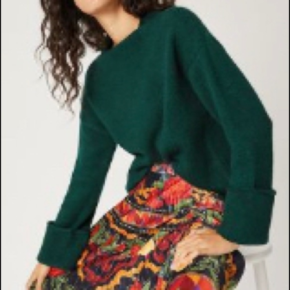 Anthropology Basile Cropped Sweater